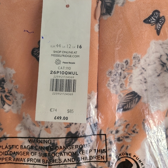 NWT Miss Selfridge Floral Print Jumpsuit - Picture 4 of 4